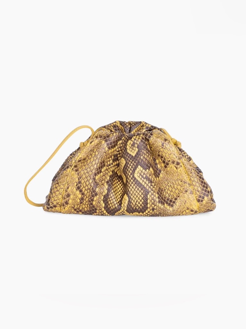 Bottega Veneta Small the pouch Python-Embossed leather clutch